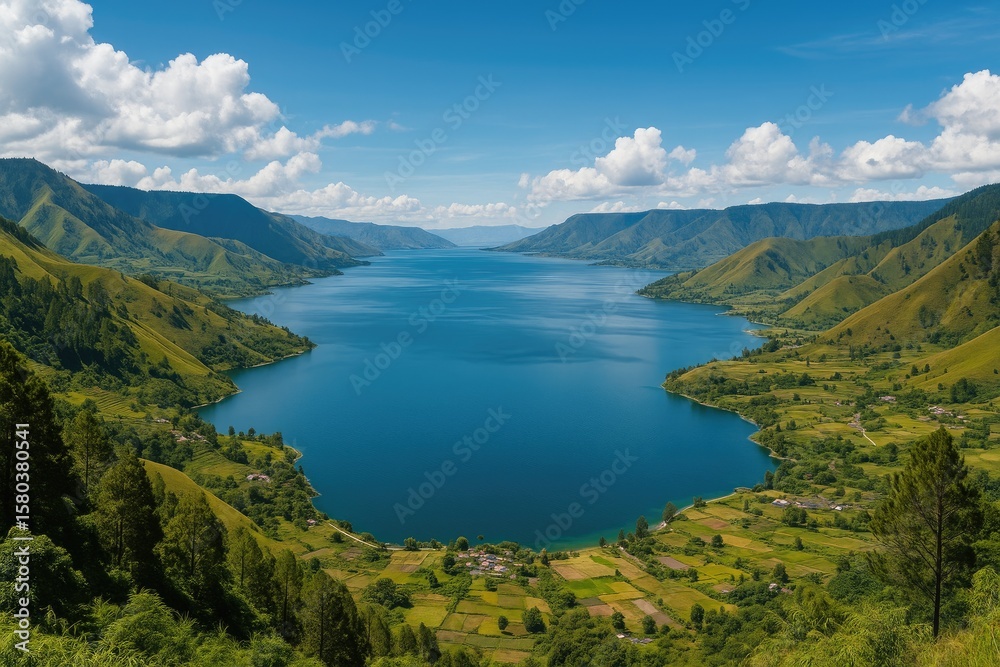 Obraz premium Exploring the Majestic Lake Toba