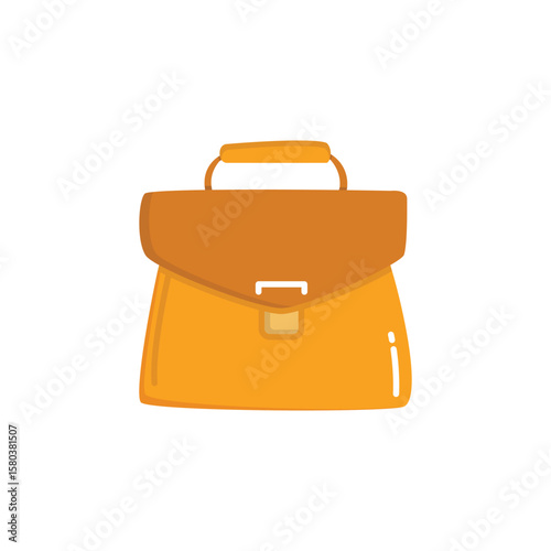 doodle briefcase icon vector illustration