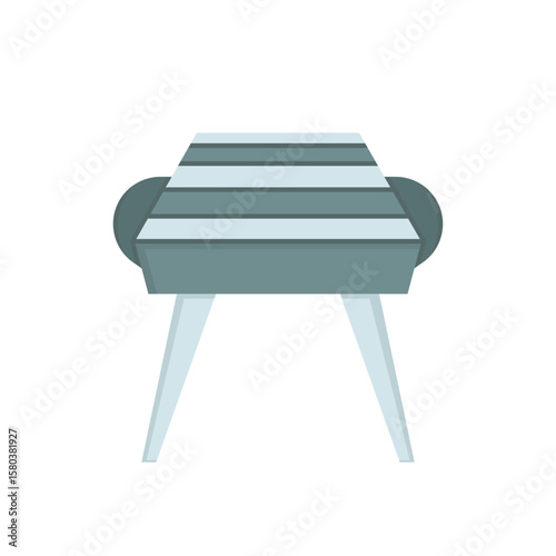 outdoor BBQ grill stove icon vector illustration