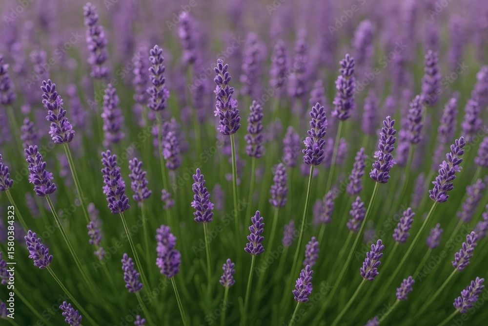 Fototapeta premium Beautiful lavender blooms in full bloom