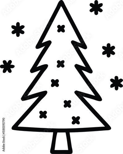  spruce tree with white background