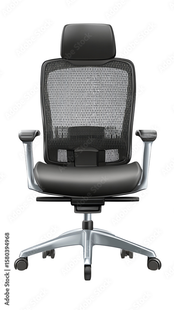 Fototapeta premium Ergonomic office chair for comfortable seating.