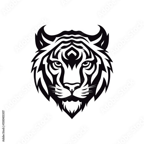 Coloring book for kids Tiger cub heads vector.