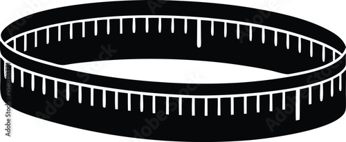 carpenter tape measure vector outline for woodworking plans and DIY projects