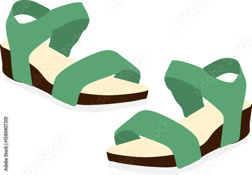 Sandals clip art preview