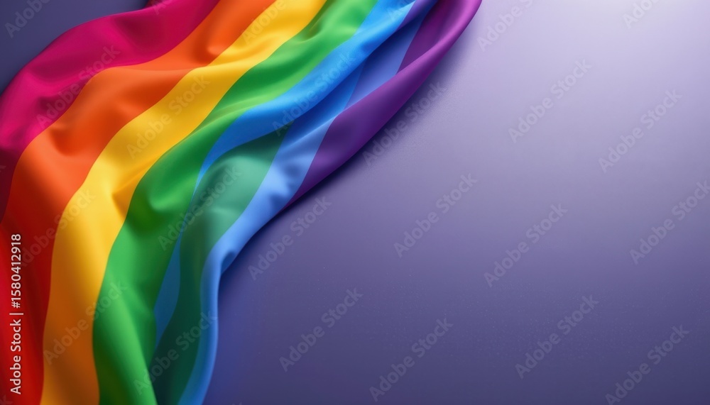 Fototapeta premium an elegant lgbt pride background softly representing community through gradient flow, using brushed metal gradients, for formal hr inclusion letters.