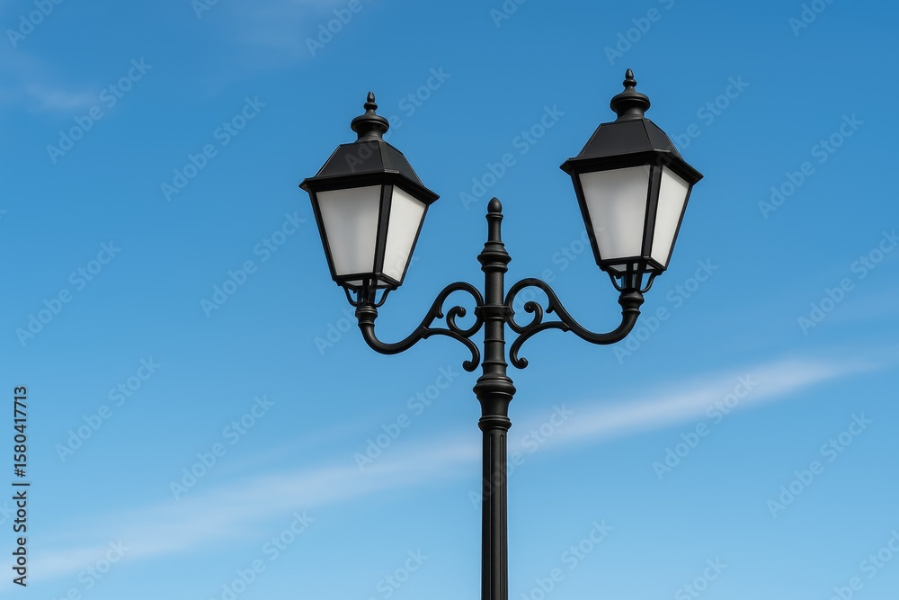 The street lighting pole The street lighting pole