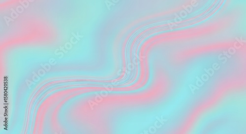 Abstract background featuring a soft, flowing blend of pastel pink and aqua-blue hues.