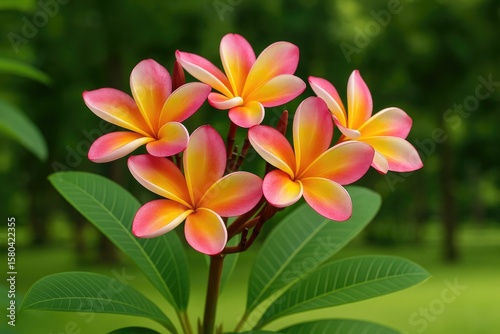 The most widespread species of frangipani, known as Plumeria rubra L., features numerous varieties
