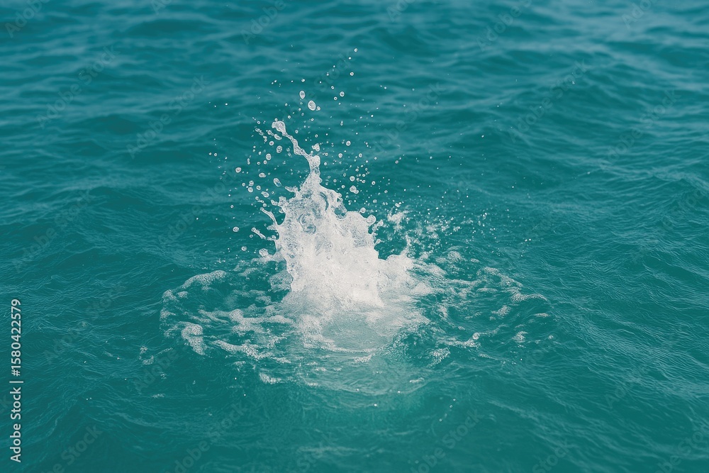 Fototapeta premium Abstract ocean splash with textured background