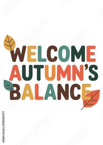 Autumnal Equinox Typography T-Shirt Design Quote