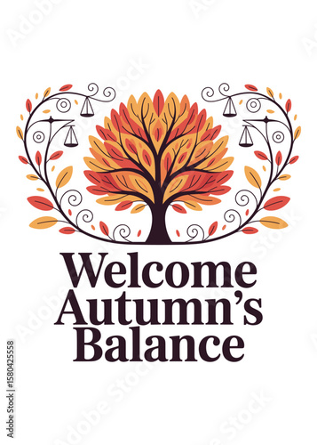 Autumnal Equinox Typography T-Shirt Design Quote