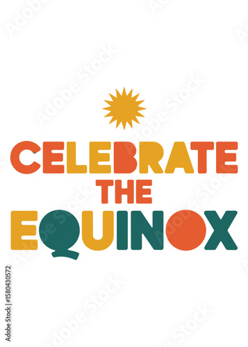 Autumnal Equinox Typography T-Shirt Design Quote