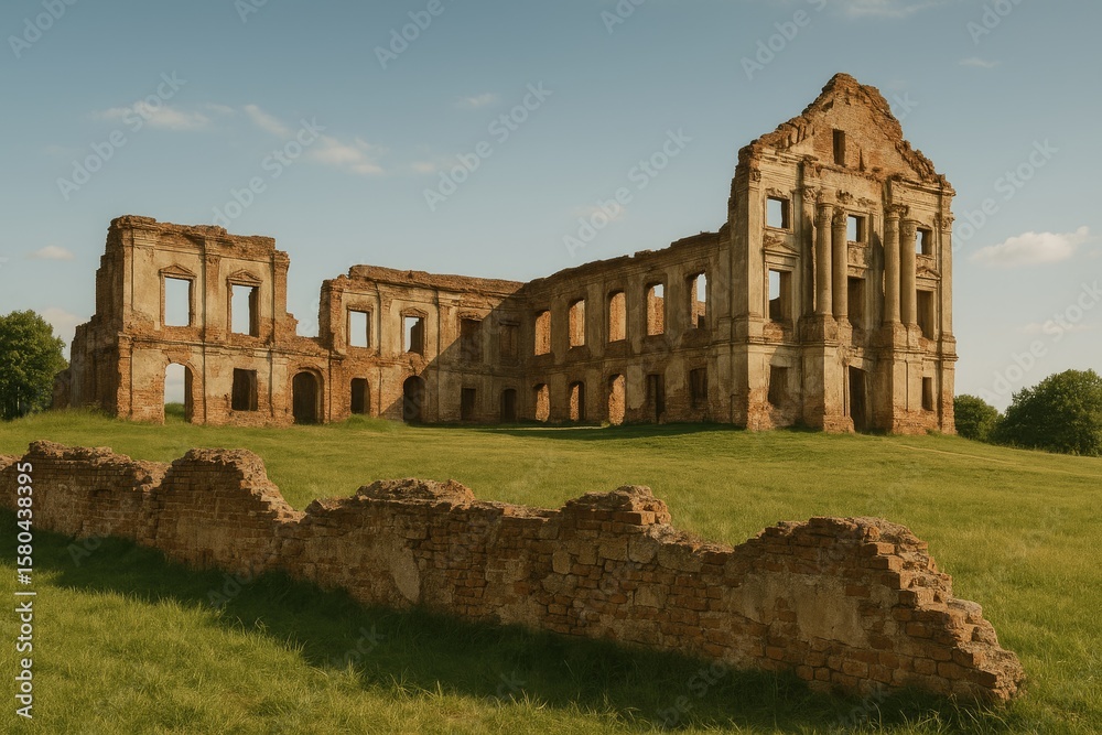 Fototapeta premium Ancient palace remains from a bygone era