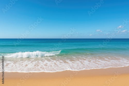 Ocean view featuring a clear blue sky and distant horizon