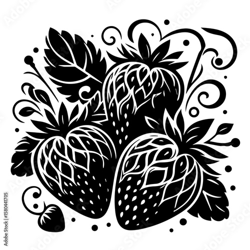Abstract Black Background Texture Image