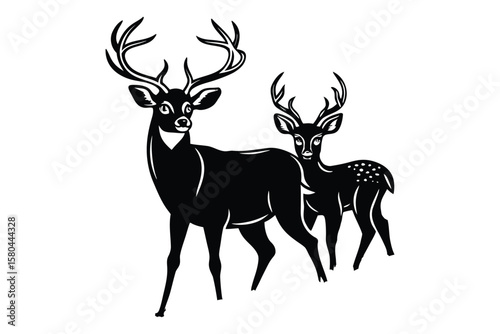 Wildlife Deer Head Silhouette