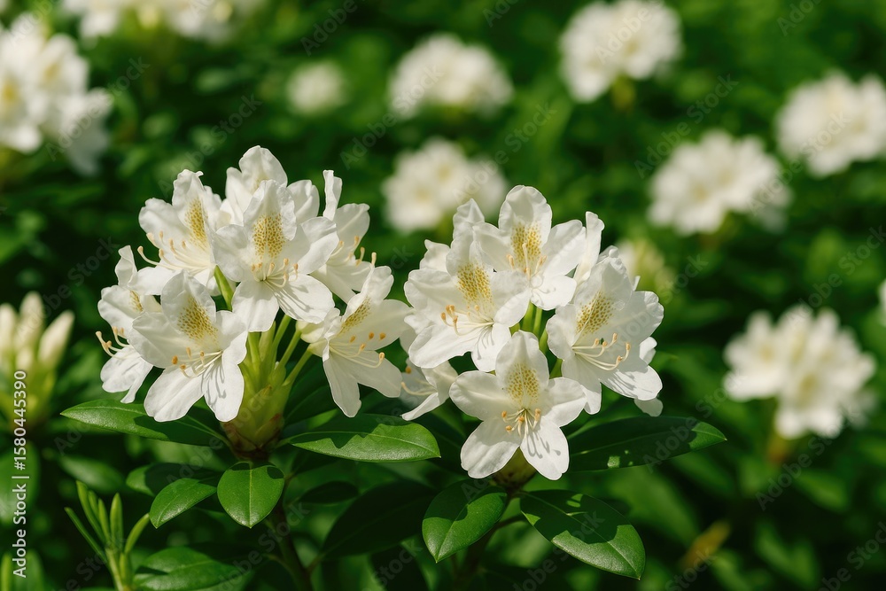Fototapeta premium Blooming Rhododendron in Full Flower