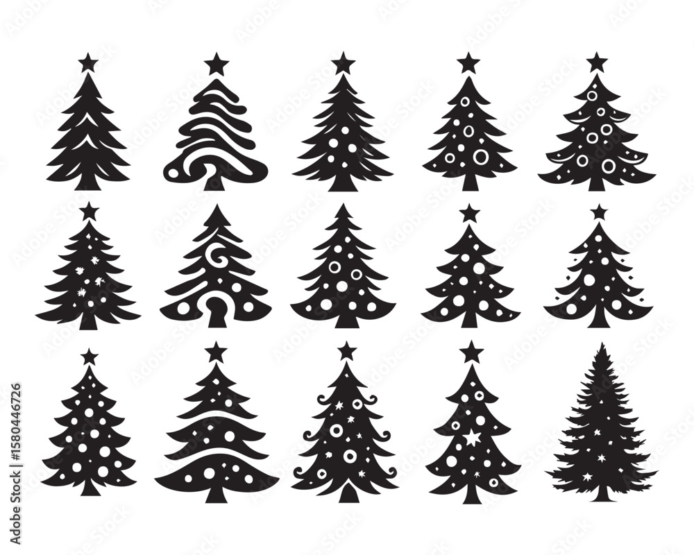 Obraz premium Christmas Tree SVG