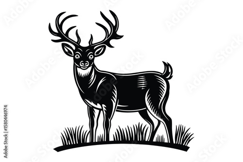 Antler Rack Silhouette Icon