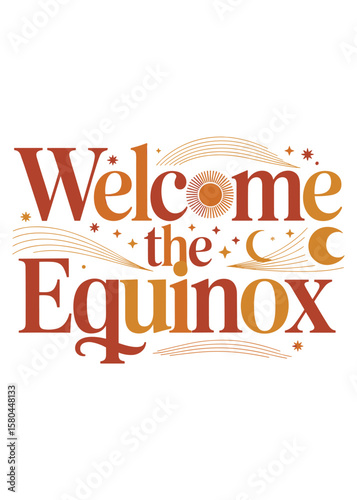 Autumnal Equinox Typography Quote T-Shirt Design