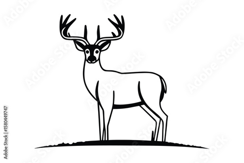 Whitetail Deer Silhouette