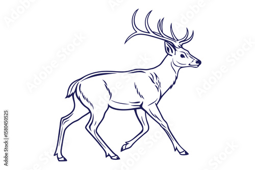 Deer Head Logo Silhouette