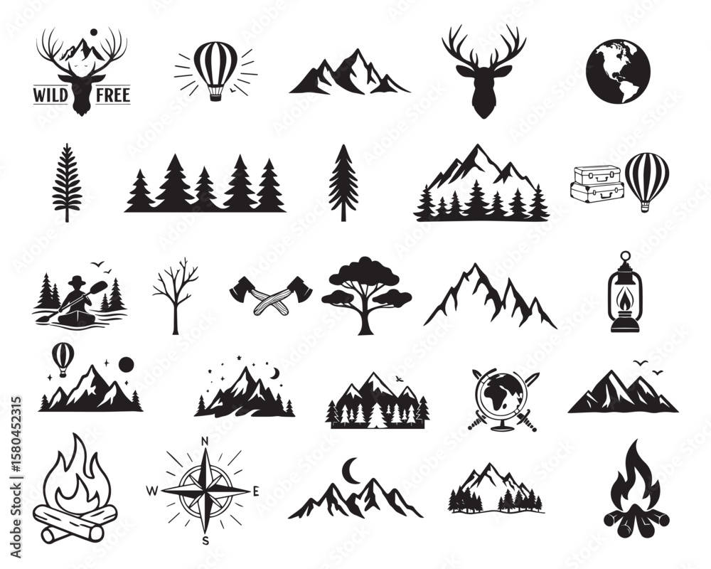 Fototapeta premium Wanderlust Svg