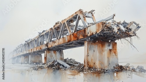 Bridge Mid Demolition Scene