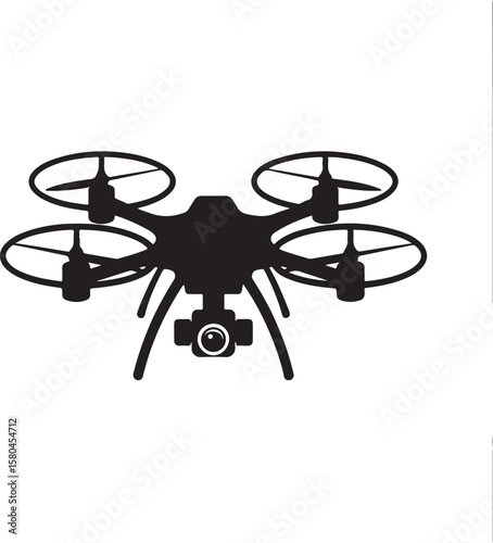 Flying Drone Silhouette Vector

Modern Quadcopter Design Illustration

Aerial Drone in Flight Clipart

Tech Drone Silhouette Icon Art

Remote-Control Drone Vector Graphic
