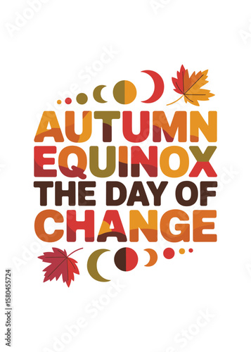 Autumnal Equinox Quote Typography T-Shirt Design