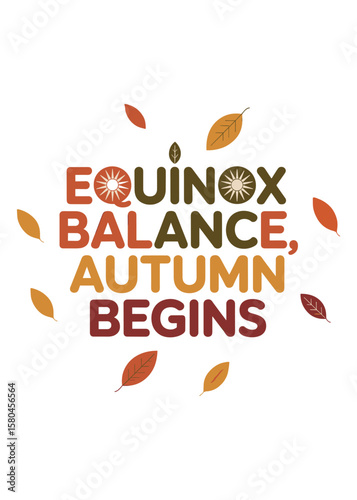 Autumnal Equinox Quote Typography T-Shirt Design