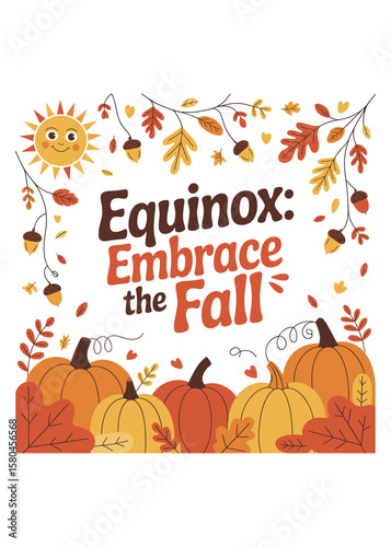 Minimalist Autumnal Equinox Quote Typography T-Shirt Design