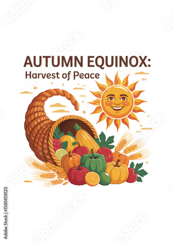 Autumnal Equinox Quote Typography T-Shirt Design