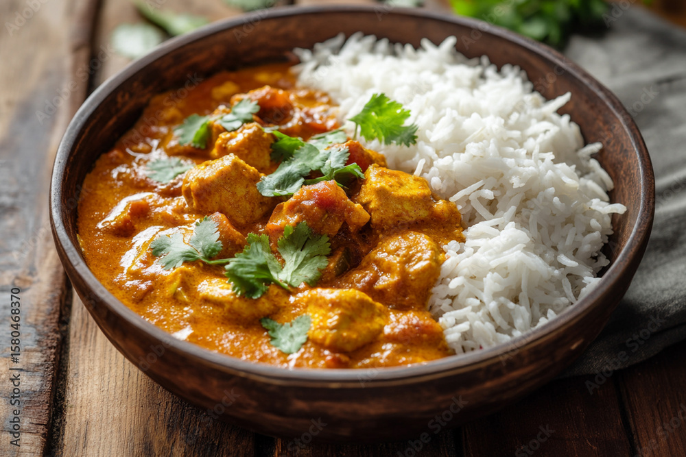 Traditional Indian Curry with Rice Traditional Indian Curry with Rice