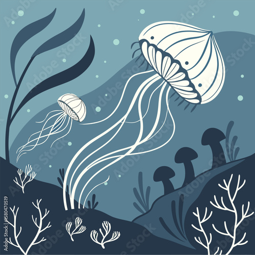 Enchanting jellyfish ballet