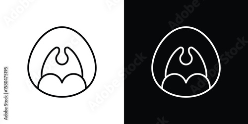 Photos Tonsillitis icon with Editable stroke. Pixel perfect.