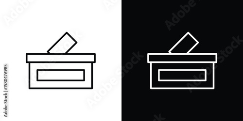 Bild auf Leinwand Referendum icon with Editable stroke. Pixel perfect.