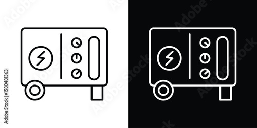 Quadro su tela Generator icon with Editable stroke. Pixel perfect.