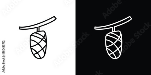 Canvastavla Cocoon icon with Editable stroke. Pixel perfect.