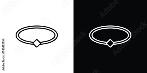 Tableau sur toile Bracelet icon with Editable stroke. Pixel perfect.
