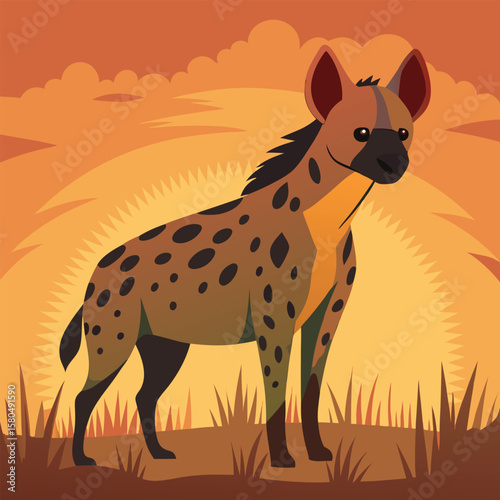 giraffe in the sunset