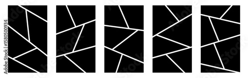 Image collage layout template collection black color for photo album, comic page, flyer, banner, poster, brochure, booklet, memory wall vector 10 eps