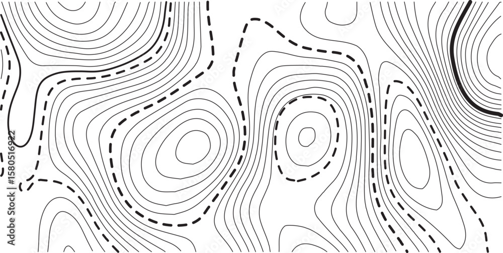 Fototapeta premium Modern topography sea map and location discovery vector topo map design White background with topographic world grid wave Topographic map geographic line texture.