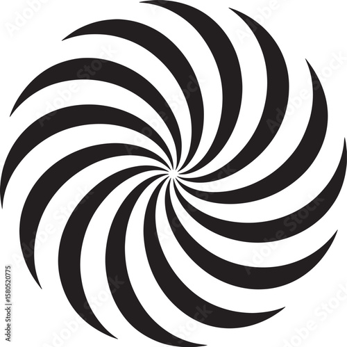 Black and white swirling pattern abstract