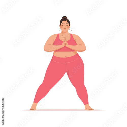 young woman exercising