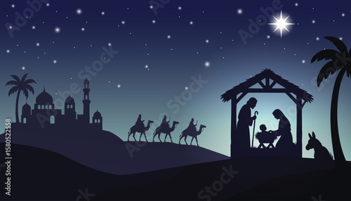Birth of Jesus illustration
