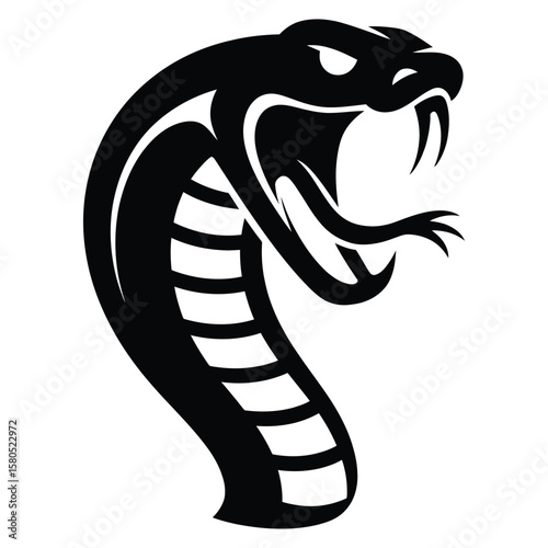 Cobra snake head silhouette