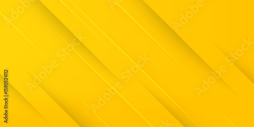 Yellow Abstract Geometric Background. Minimal abstract yellow layout with clean gradient effects and angles.