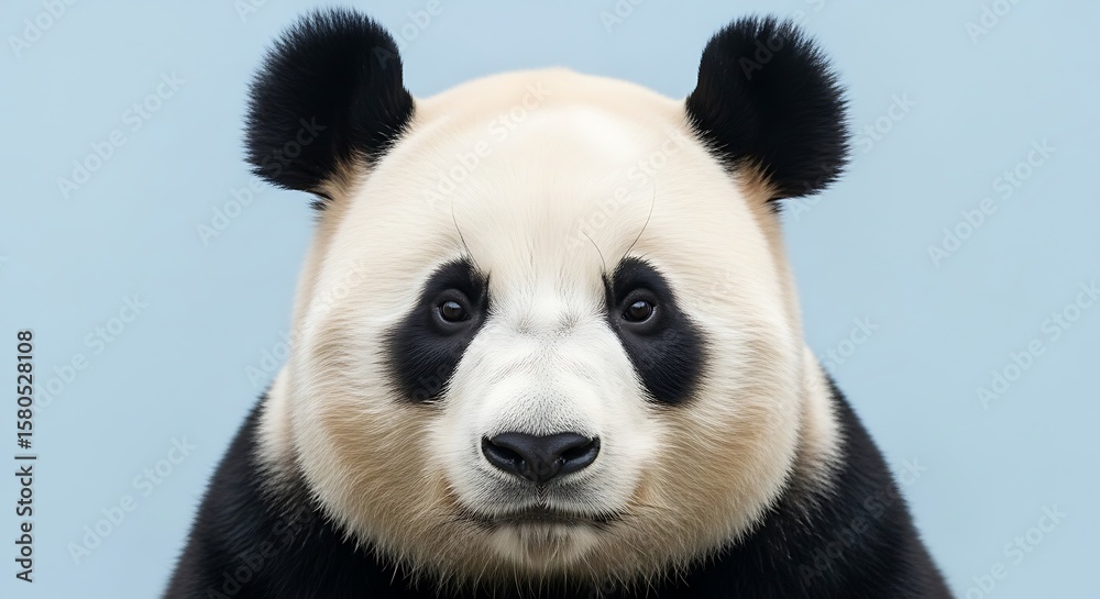 Naklejka premium Close up portrait of a panda